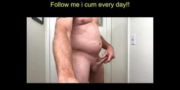 I jerk in my bathroom