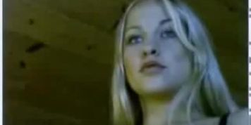 Light haired wanker undresses and tickles her fancy on webcam