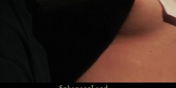 Tied blonde drilled with fuck-machine and vibed (Tiny pussy)