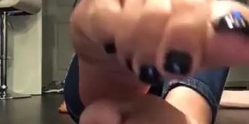 Ebony feet hot