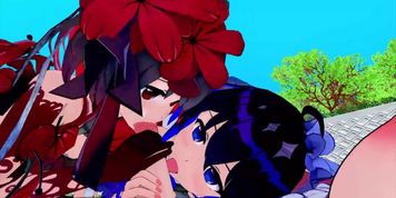 FUTA Honkai Impact Durandal X SEELE VOLLEREI and DARK SEELE VOLLEREI (3D HENTAI)