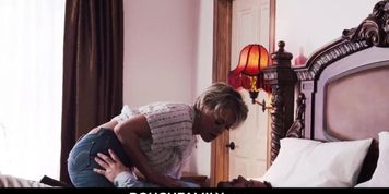 Mother Comforts Her Son