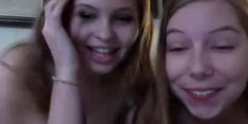 lesbian teen licking her friend on webcam