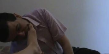 Foot fetish and blow job