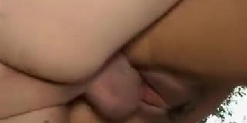 Cappucino has a passionate outdoor sex on a college lawn
