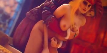 Horny Video Games Whores Gets a Nice Pounding from Behind