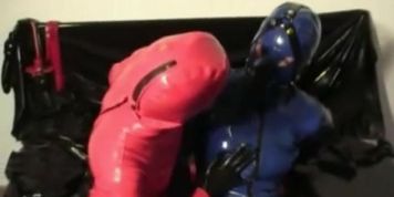Breath Play Control Rubber Girls Lesbians Play Mouth Gag And Latex Sheet