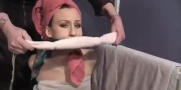 towel gagged and bondage