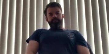 Working from home wank