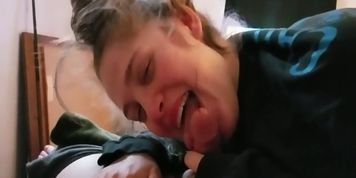 Ex-girlfriend slut swallows cock - enjoys being filmed