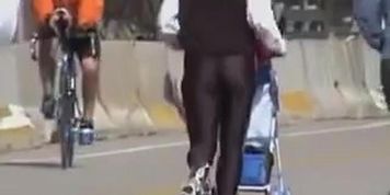 Candid camera sexy video of runners waving their butts 08s