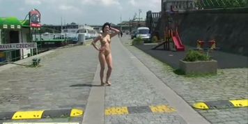 Sweet Lucy Belle Has Fun On Public Streets (Lucy Holland)