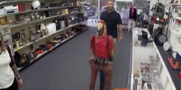 Pawnshop punk pussy pounded in the office