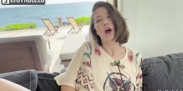 nephael nude pussy rubbing on couch