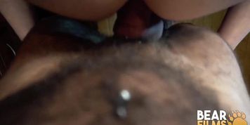 BEARFILMS Inked Daddy Marc Angelo Raw Fucks Submissive Cub