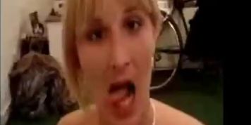 British Wife Feeds On Spunk british euro brit european cumshots swallow