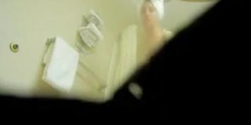 Girl in beautiful bikini on dressing room voyeur cam