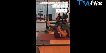 Samantha Ruth Prabhu Butt,  Breasts Scene  in Samantha Ruth Gym Collection 2