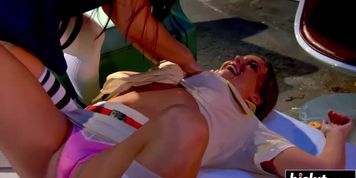 Hot lesbian beauties pleasure each other