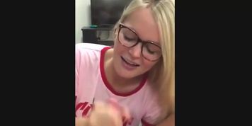 best oral  sex he's ever had from dirty nerdy girl italian stepmom for cash step sis