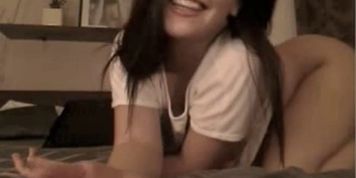 Gorgeous busty teen shows her big ass - video 2