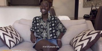 Gorgeous Black Fuck Doll Gagged POV, Used, & Left With A Messy Facial - Alexandra Cat