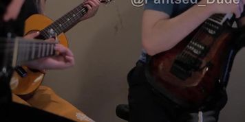 Guitar teacher's pants rip open in front of female students! So embarrassing!