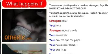 Omegle Me ense&ntilde;a las tetas y se toca