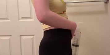 500 ml Water Enema Inflation, My Tummy Expands sooooo Much 