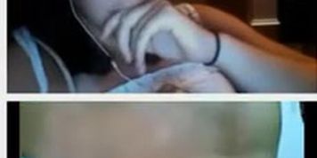 girl waiting attentive to see cumshot