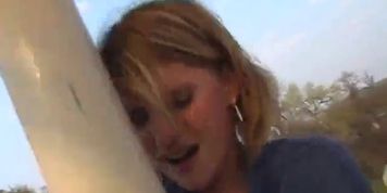 young couple sex in public