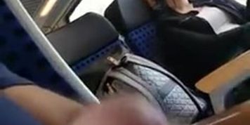 Dickflash for Woman on Train