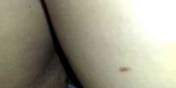 Fucking Ex with creamy pussy with thong ong