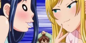 Horny hentai girls competing on best handjob in 4some