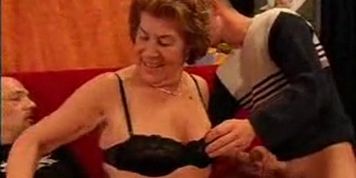 Horny GILF Double Teamed & Creamed