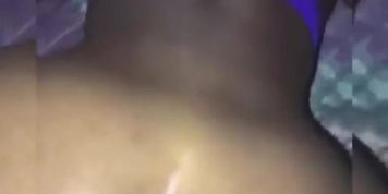 Ebony thot getting train ran