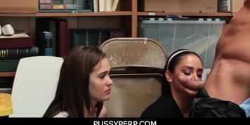 Pussyperp - Stepmother And Stepdaughter To Get Fucked For Shoplifting - Sheena Ryder, Peyton Robbie Porn