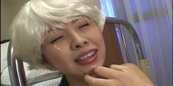 Platinum blonde wig