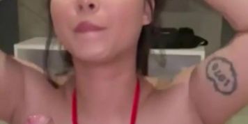 Busty Asian Deepthroat Blowjob