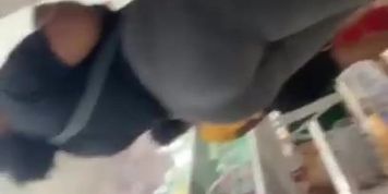 Cock Flash In Store.She Like My Dick. Big Booty