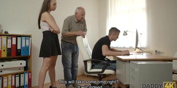 DADDY4K. Teen coquette gets banged by old male in multiple positions