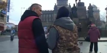 Hot fatty picks up a tourist and bangs him