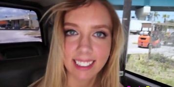 Real slut lured onto bus