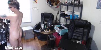 Naked Trans male hair stylist