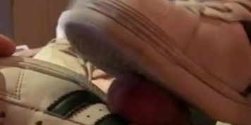 Adidas Superstar Shoe Job. Girlfriend Wearing Stolen Sneaker