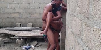 Street hooker fucked rough by big cock in public