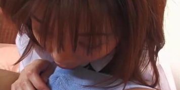 Juggy Japanese harlow Momoka gives rimjob to kinky fucker