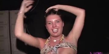 Bikini Clad Coeds Flash Boobs & Pussy At Foam Party (Sky Lopez)
