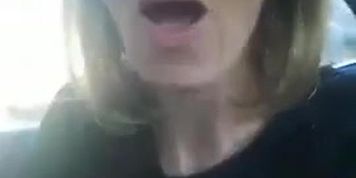 French Milf Fucks Car Gear Stick Shift Public Risky