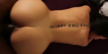 A1 Amateur Asian pussy lips gripping BBC in doggy